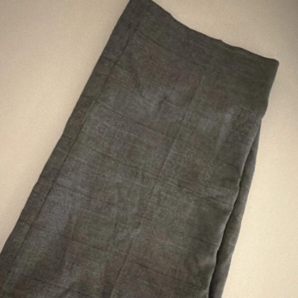 Perry Ellis Very Slim Stretch Men's 38 Gray Plaid Slim Straight Flat Front